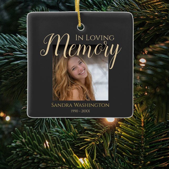 Personalised Photo Memorial Ceramic Ornament (Creator Uploaded)