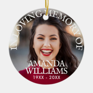 Personalised Photo Memorial Ceramic Ornament