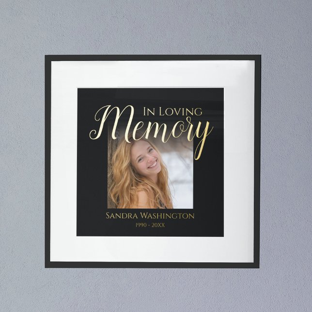 Personalised Photo Memorial Foil Print (Creator Uploaded)