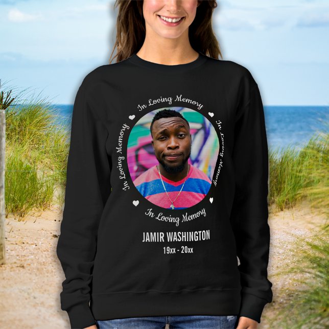 Personalised Photo Memorial In Loving Memory Sweatshirt (Creator Uploaded)