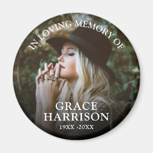 Personalised Photo Memorial Magnet