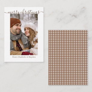 Personalised Photo Merry Christmas Holiday Card