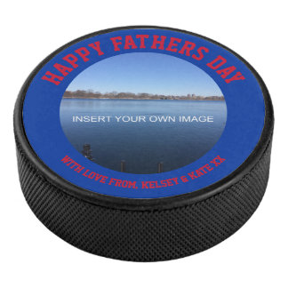 Personalised Photo Message Hockey Puck
