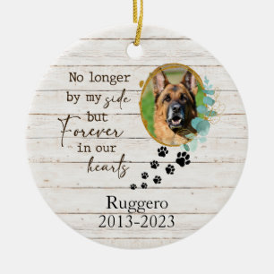 Personalised Photo & Message Pet Memorial Ceramic Ornament