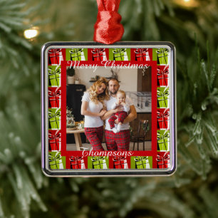 Personalised photo metal ornament