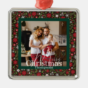 Personalised photo metal ornament