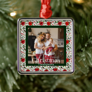 Personalised photo metal ornament