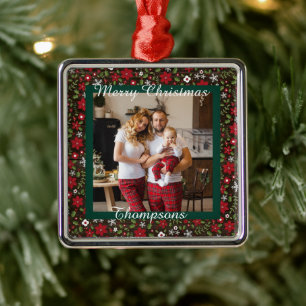 Personalised photo metal ornament