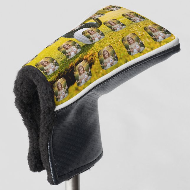 Personalised Photo Minimalist Modern  Golf Head Cover (3/4 Front)