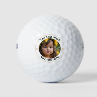 Personalised Photo Modern Create Template Golfer G Golf Balls