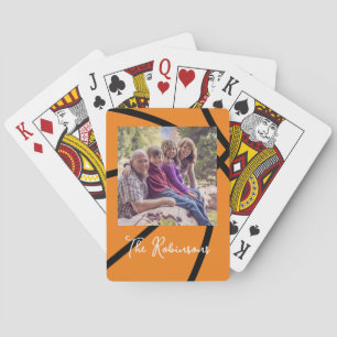 Personalised Photo Modern Template for Playing Cards