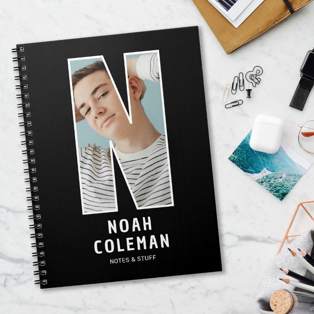 Personalised Photo Monogram Notebook (Creator Uploaded)