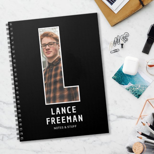 Personalised Photo Monogram Notebook (Creator Uploaded)