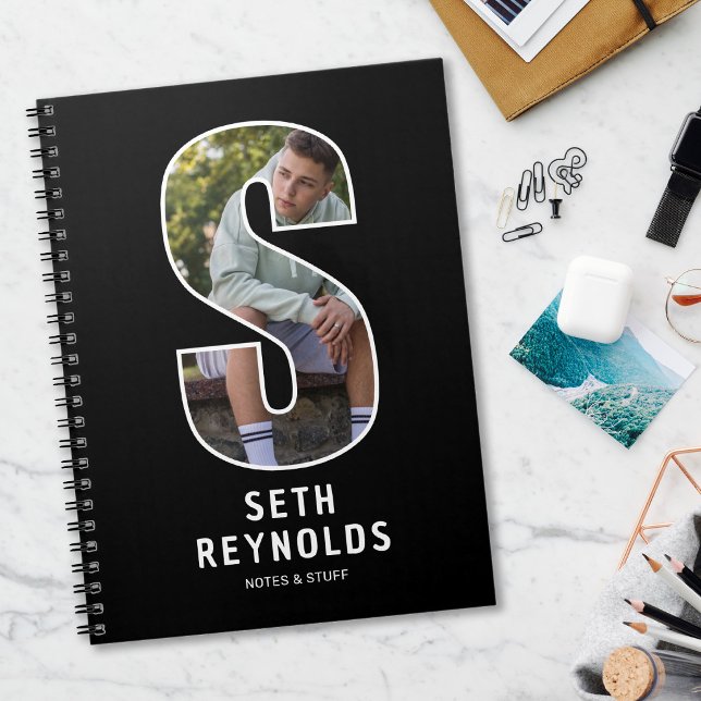 Personalised Photo Monogram Notebook (Creator Uploaded)