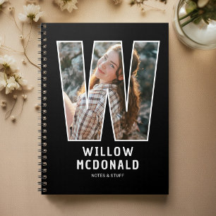 Personalised Photo Monogram Notebook