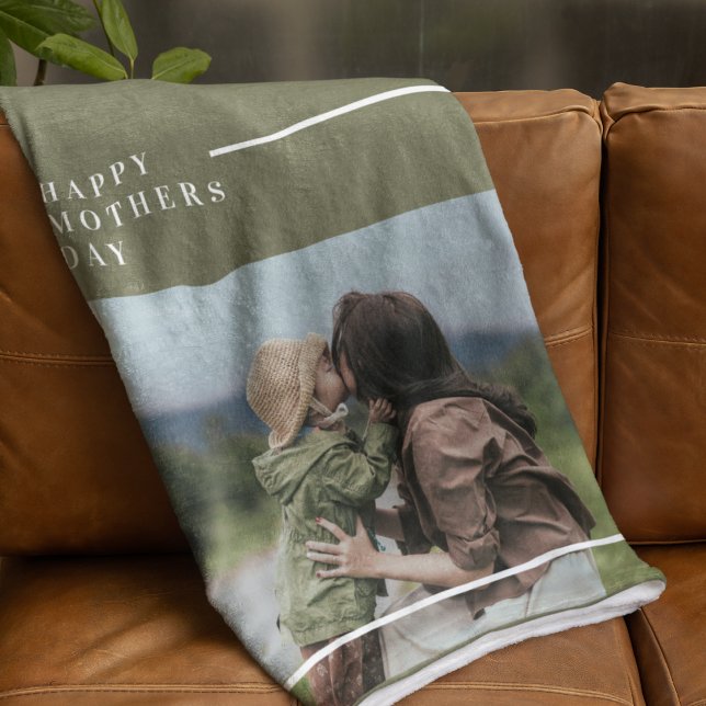 Personalised Photo Mothers Day Gift Fleece Blanket (Creator Uploaded)