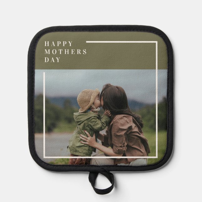 Personalised Photo Mothers Day Gift  Pot Holder (Front)