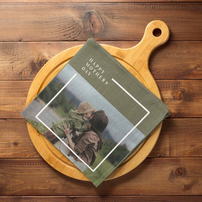 Personalised Photo Mothers Day Gift Tea Towel (Creator Uploaded)