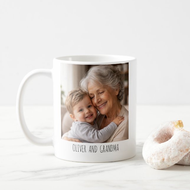 Personalised Photo Mug  – “Best Grandma Ever” (With Donut)