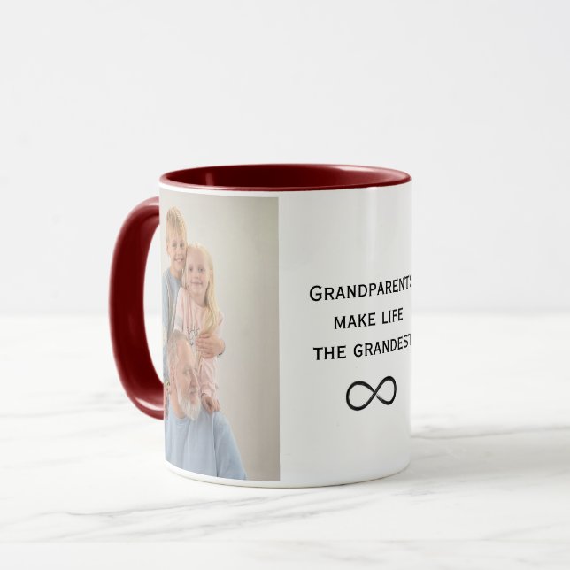 Personalised Photo Mug - Custom Picture & Text (Front Left)