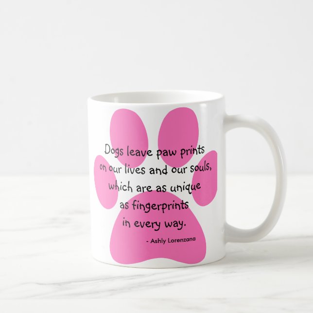 Personalised Photo Mug Dogs Leave Paw Prints (Right)