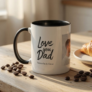 Personalised Photo Mug for Dad   Custom Kids Names