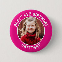 Personalised Photo, Name and Age Birthday