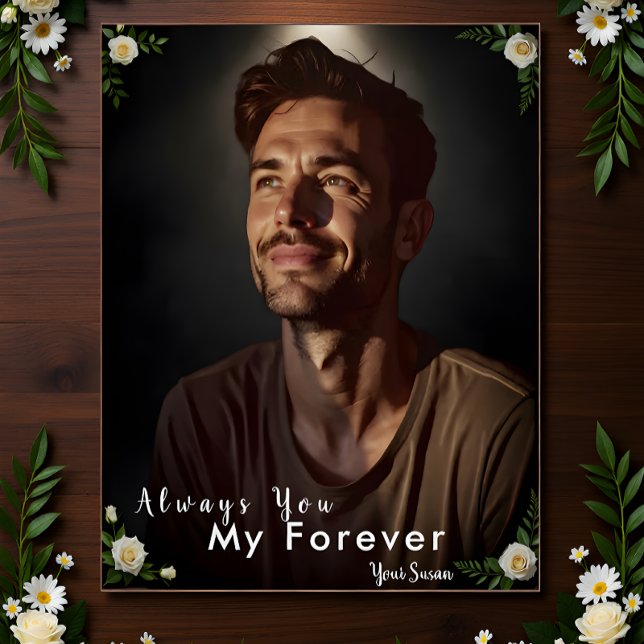 Personalised Photo & Name | Custom Gift for Him Poster (Creator Uploaded)