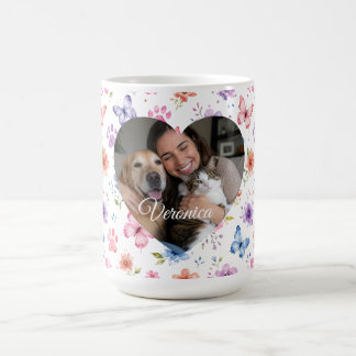 Personalised Photo & Name Gift Cat Lover Mug