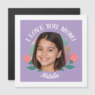 Personalised Photo Name Mother's Day I Love You  Magnetic Invitation