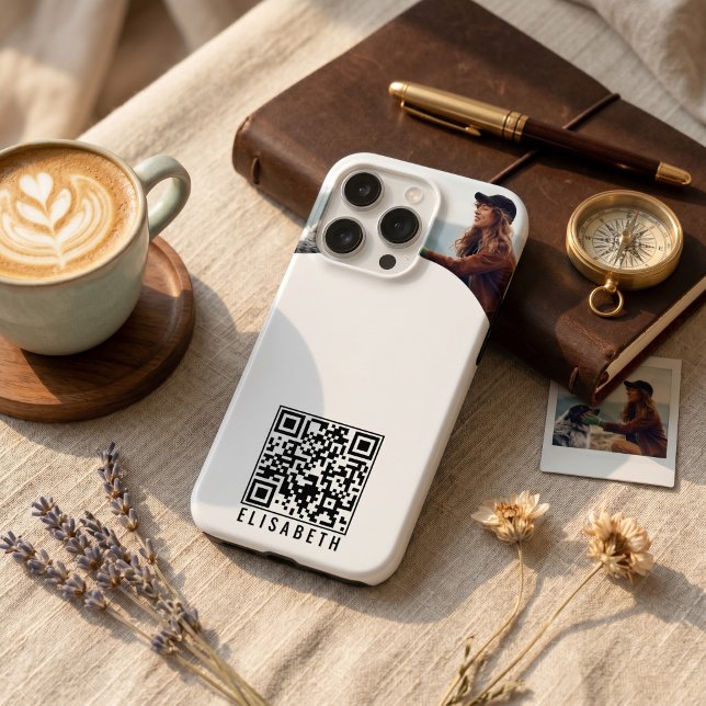 Personalised Photo, Name & QR Code Phone Case (Personalized Photo, Name & QR Code Phone Case)