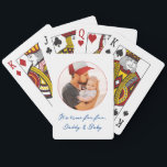 Personalised Photo & Names Daddy Baby Gift Playing Cards<br><div class="desc">Make family game nights unforgettable with these personalised poker cards featuring your own photo and custom daddy & baby names. Perfect as a thoughtful gift for new dads, Father’s Day, birthdays, or family keepsakes, these custom cards blend sentimental charm with fun entertainment. The heartfelt design celebrates the special bond between...</div>