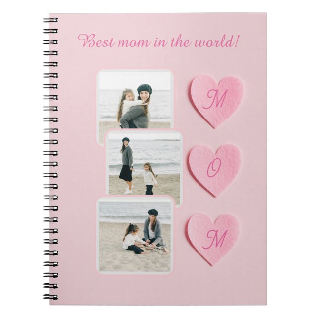 Personalised Photo Notebook Gift-Custom Photo|Text (Front)