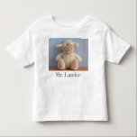 Personalised photo of Comfort object | Lovey Toddler T-Shirt<br><div class="desc">Your child's comfort object can be hard to let go of. And some children are attached to these childhood toys up until they have to go to kindergarten. A beloved teddy bear, a lovey, a Mr. Lambie, a Wolfie, a Binkie, or Blankie. A way to help bring along their pal...</div>