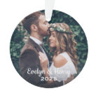 Personalised Photo Ornament | Couple's Monogram