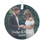 Personalised Photo Ornament | Couple's Monogram