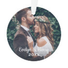 Personalised Photo Ornament | Couple's Monogram