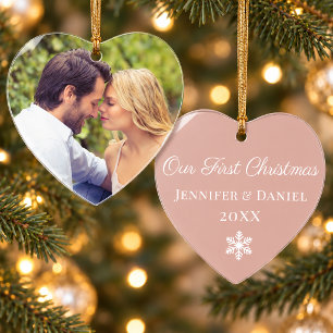 Personalised Photo Ornament Our First Christmas