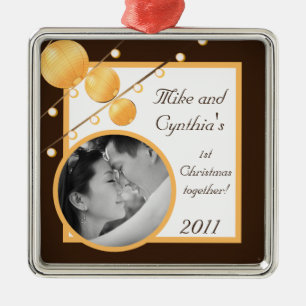Personalised Photo Ornament Paper Lanterns on Brow