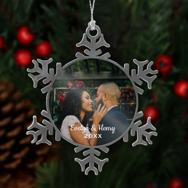 Personalised Photo Ornament | Wedding Monogram (Creator Uploaded)