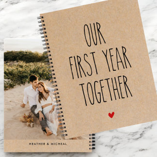 Personalised Photo Our First Year Together Journal