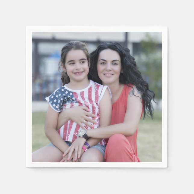 Personalised photo paper napkin Make your own! (Front)