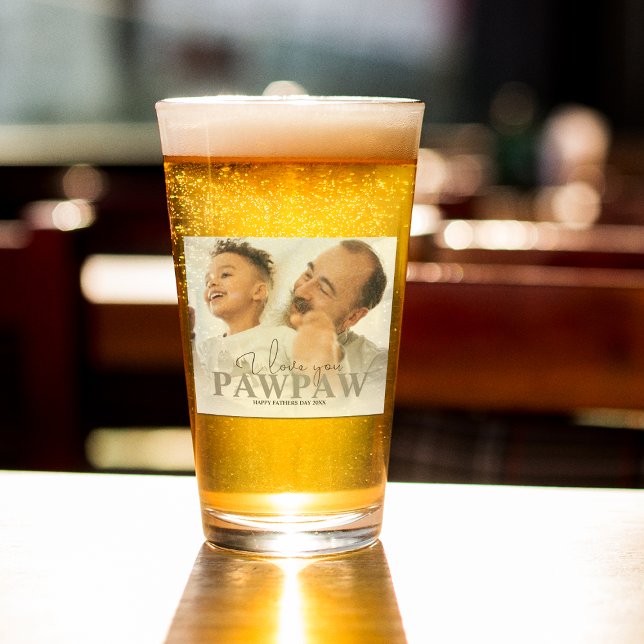 Personalised Photo Pawpaw Glass (Creator Uploaded)