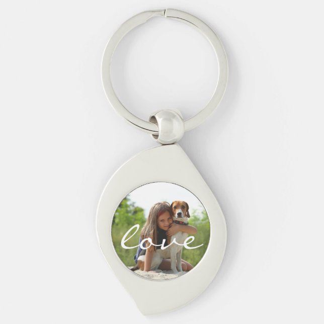 Personalised Photo Pet and Family Keepsake Key Ring (Front)