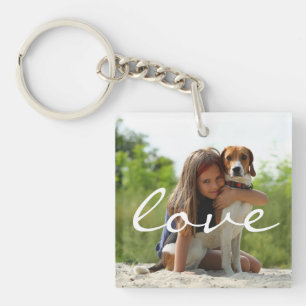 Personalised Photo Pet and Family Keepsake Key Ring