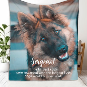 Personalised Photo Pet Memorial Fleece Blanket