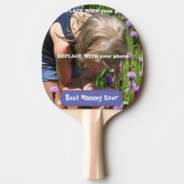 Personalised Photo Ping Pong Paddles (Front)