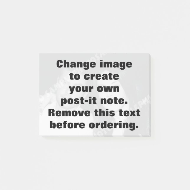 Personalised photo post-it note (Front)