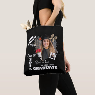 Personalised Photo, Proud Mum of a 2025 Graduate Tote Bag