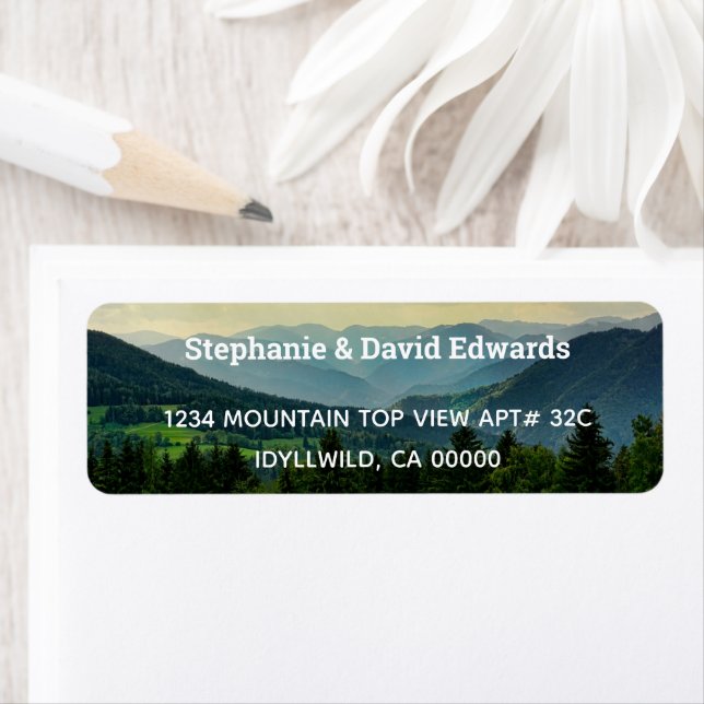 Personalised Photo  Return Address Label (Insitu)